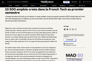 Le baromètre de l'emploi startups dans Maddyness Le baromètre de l'emploi startups dans Maddyness